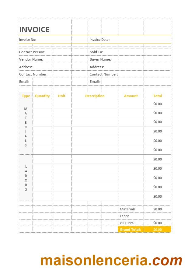Malowanie szablonu faktury w formatach Word i PDF
